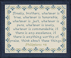 Think About These Things - Philippians 4:8